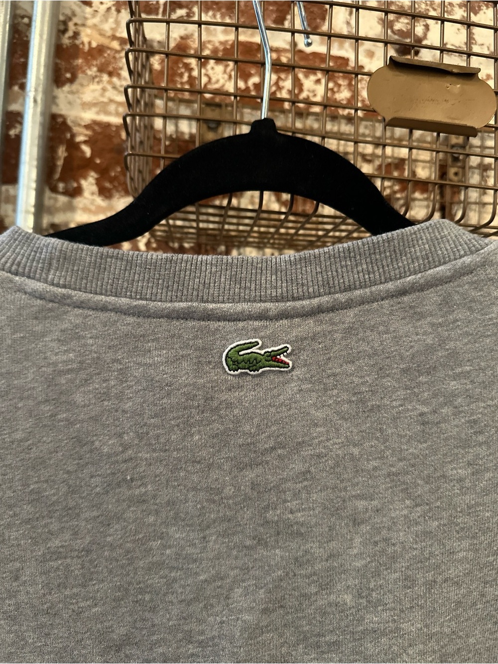 Lacoste Men's Relaxed Fit Organic Cotton Sweatshirt, Size M - Picture 5 of 6